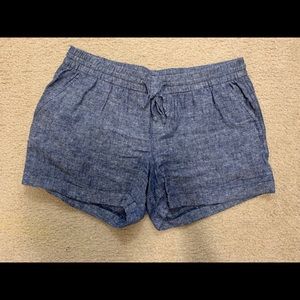 Denim Linen Shorts